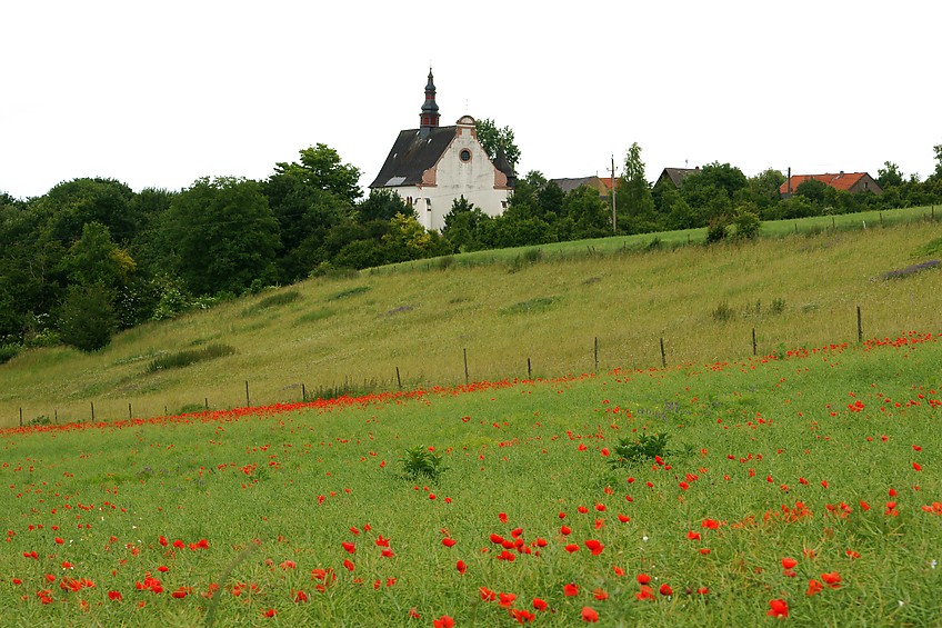 Erster Blick auf Kirche Laurnziberg