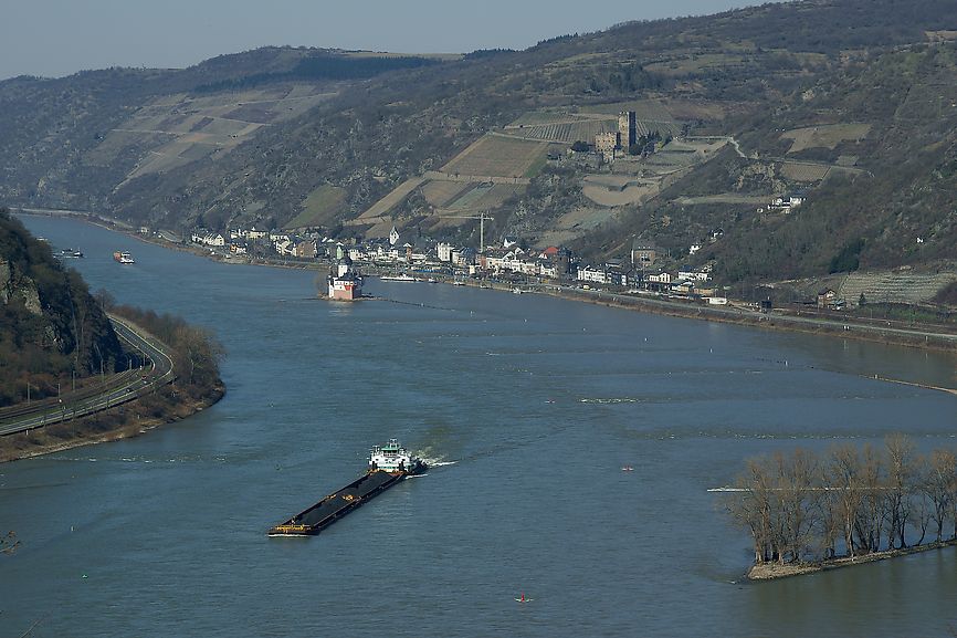 Kaub vom Aussichtspunkt Kauber Blick