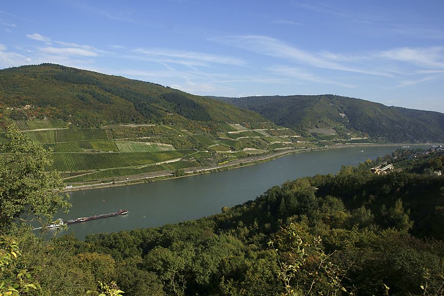 Rheinblick von Burg-Cafe